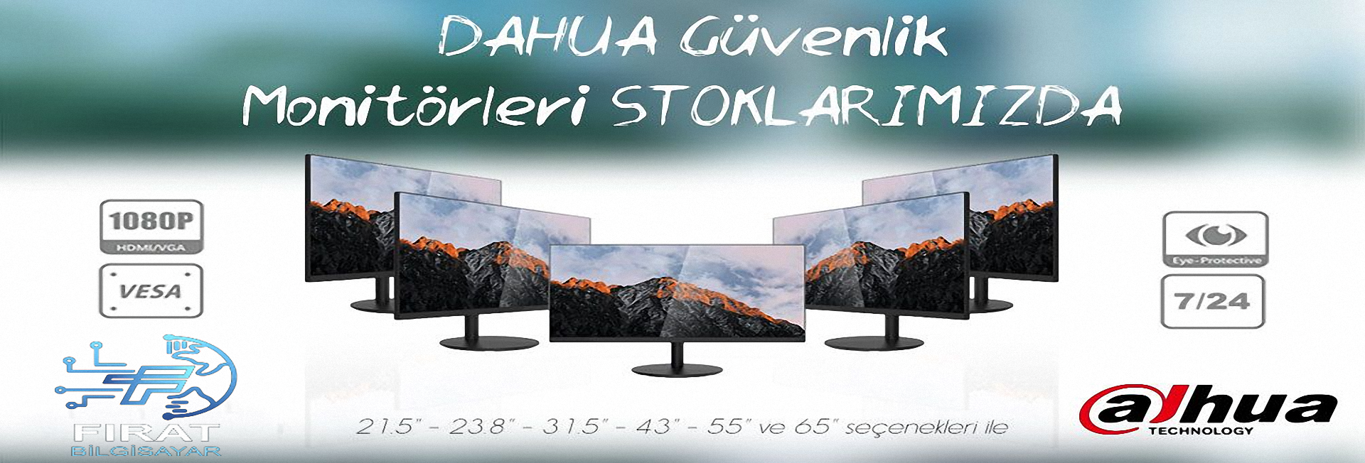7/24 Monitörler Stoklarımızda