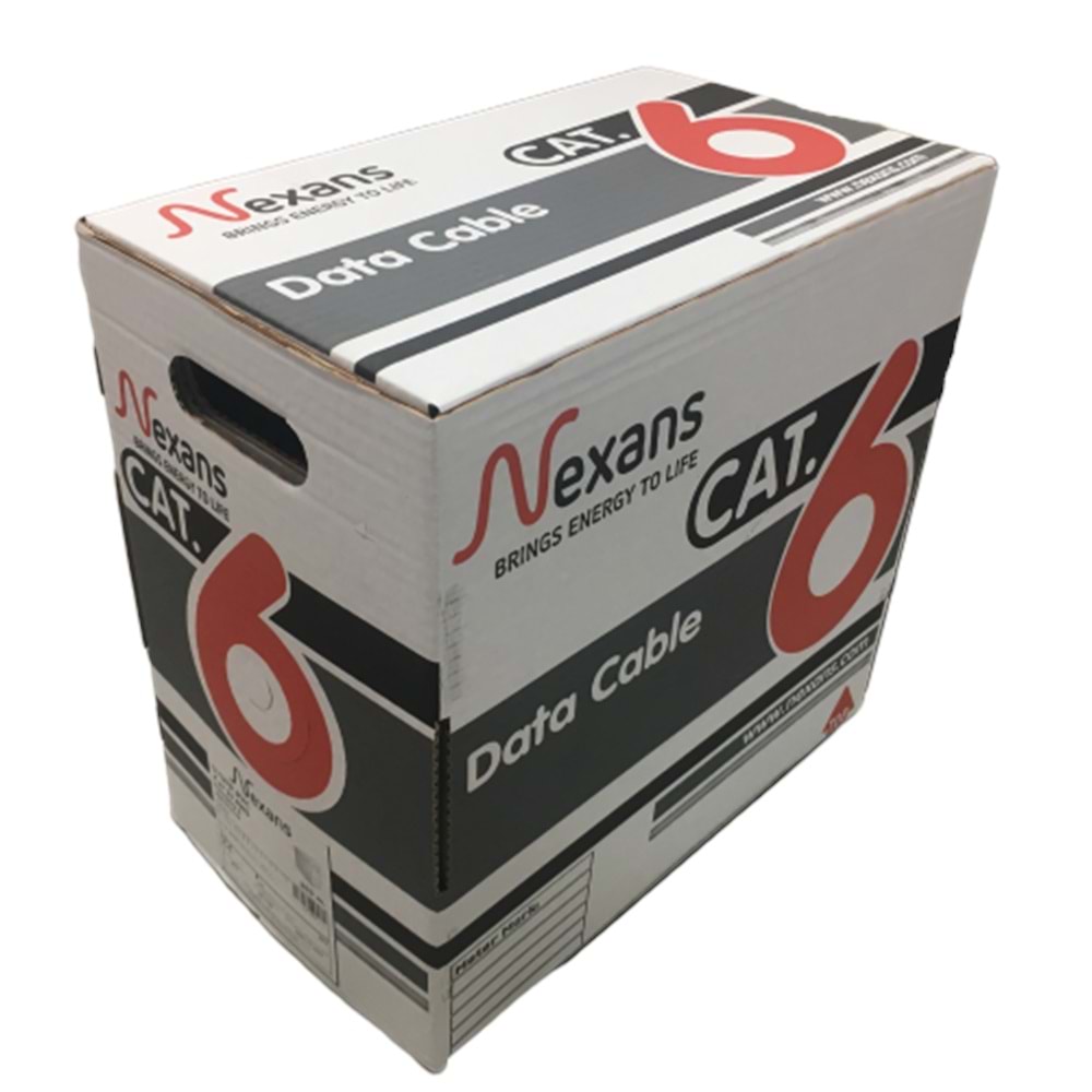 NEXANS 305METRE U/UTP PVC 23AWG CAT 6 %100 BAKIR NETWORK KABLO