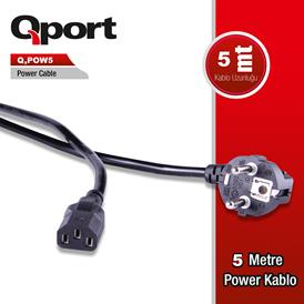 QPORT 5M POWER KABLOSU (Q-POW5)