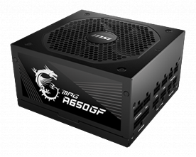 MSI MPG 650W 80+GOLD 14CM FAN GUC KAYNAGI (MPG A650GF)