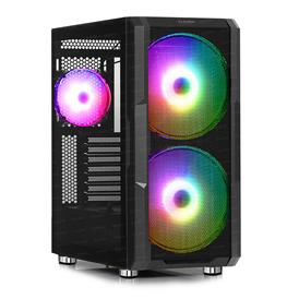 DARK MAXIMA V20 2x20CM+12CM ARGB FAN USB3.0 SIYAH PENCERELI ATX KASA(DKCHMAXV20)