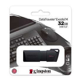 32 GB USB3.2 KINGSTON DATA TRAVELER EXODIA M SIYAH (DTXM/32GB)