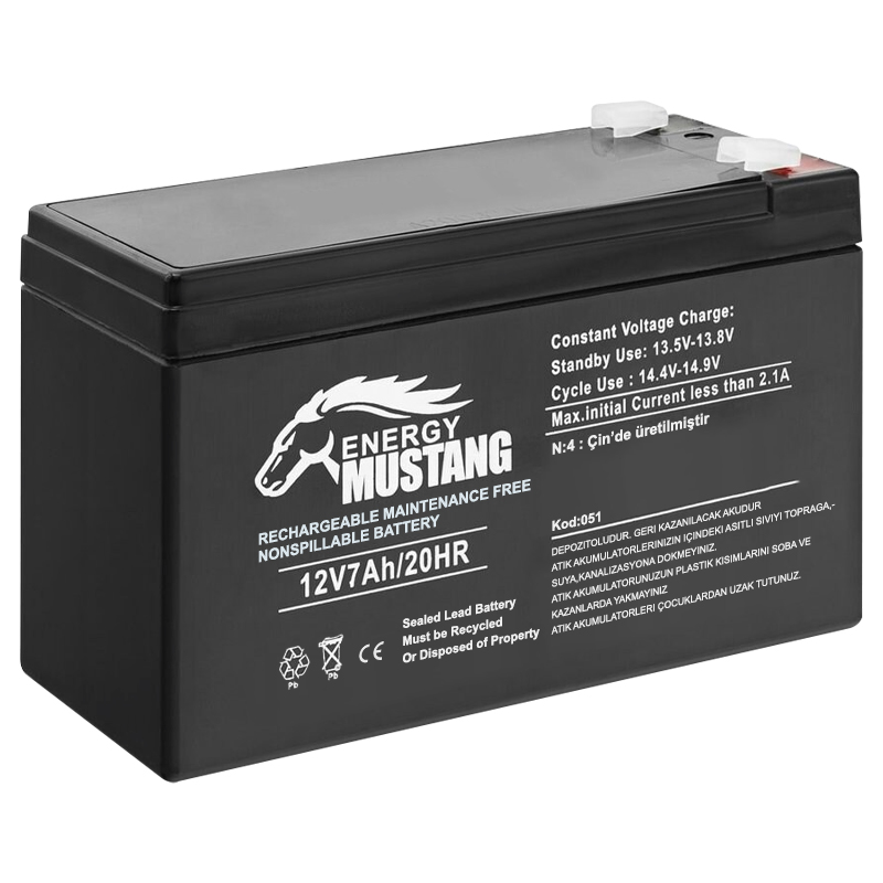 AKÜ 12 VOLT 9 AMPER ORBUS( 150 X 65 X 90 MM )